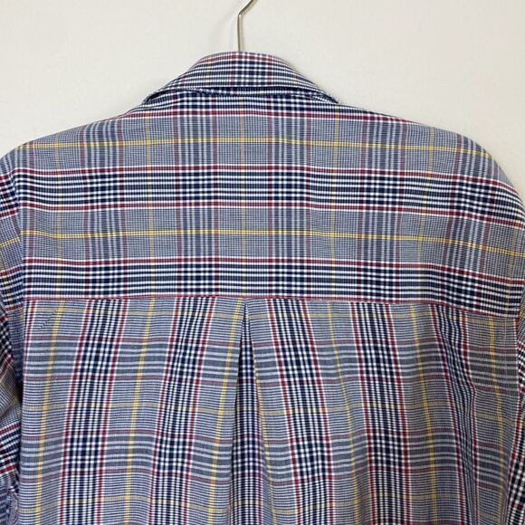 Burberry Dress Shirt Plaid Button Down Long Sleeve Size Medium - Picture 6 of 7
